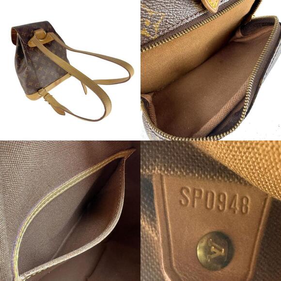 LOUIS VUITTON Brown Monogram Canvas Backpack